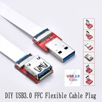 FFC 5Gbps USB 3.0 Male to Female Extension Ribbon Cable 90 FPV Slim Flat Soft flexible FPC charge FPV Brushless Handheld Gimbal