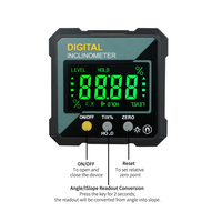 Digital Angle Protractor Mini Electronic Digital Protractor Inclinometer Angle Finder Gauge Measurement Box-A67F