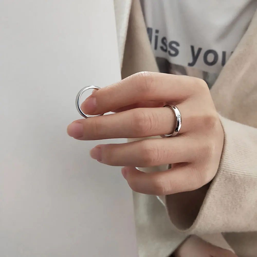 خاتم عصري من الفولاذ المقاوم للصدأ مع حجر تشيكوسلوفاكيا صغير - شريط ناعم متعدد الألوان لا يسبب الحساسية للارتداء اليومي والهدايا #2