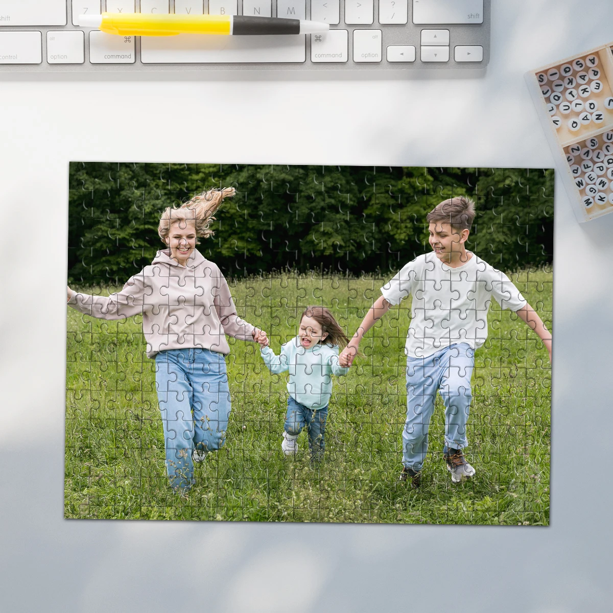35/300/500/1000pcs Personalized Custom Photo Puzzle Family Custom Gift Jigsaw Puzzle Jigsaw Board