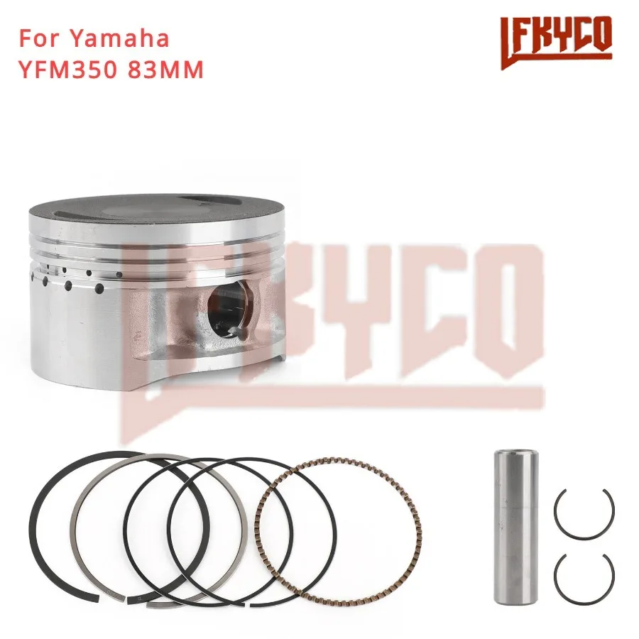 Części silnika 83mm do Yamaha Big Bear Warrior 350 YFM350X 1987-2004 tłok cylindrowy 64mm 19 Ring Kit motor Accesories