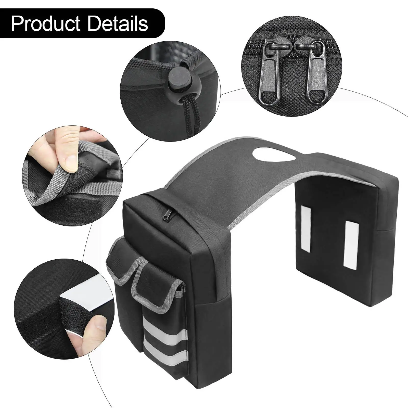 ATV Tank Saddle Bag Luggage Saddlebag Oxford Cloth Water Resistant Fuel Tank Bag