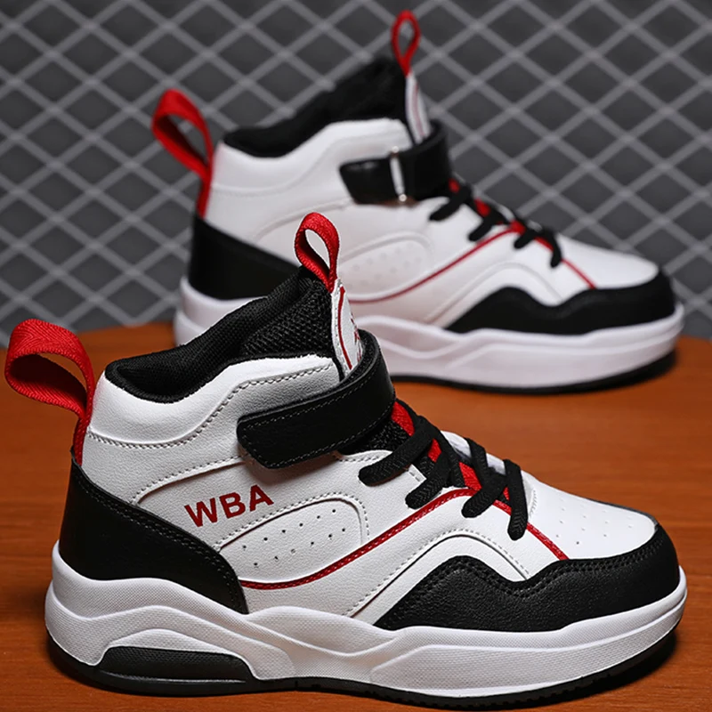 

Детская повседневная обувь, осенние модные туфли на мягкой подошве с высоким берцем, износостойкие легкие уличные туфли на плоской подошве для детей