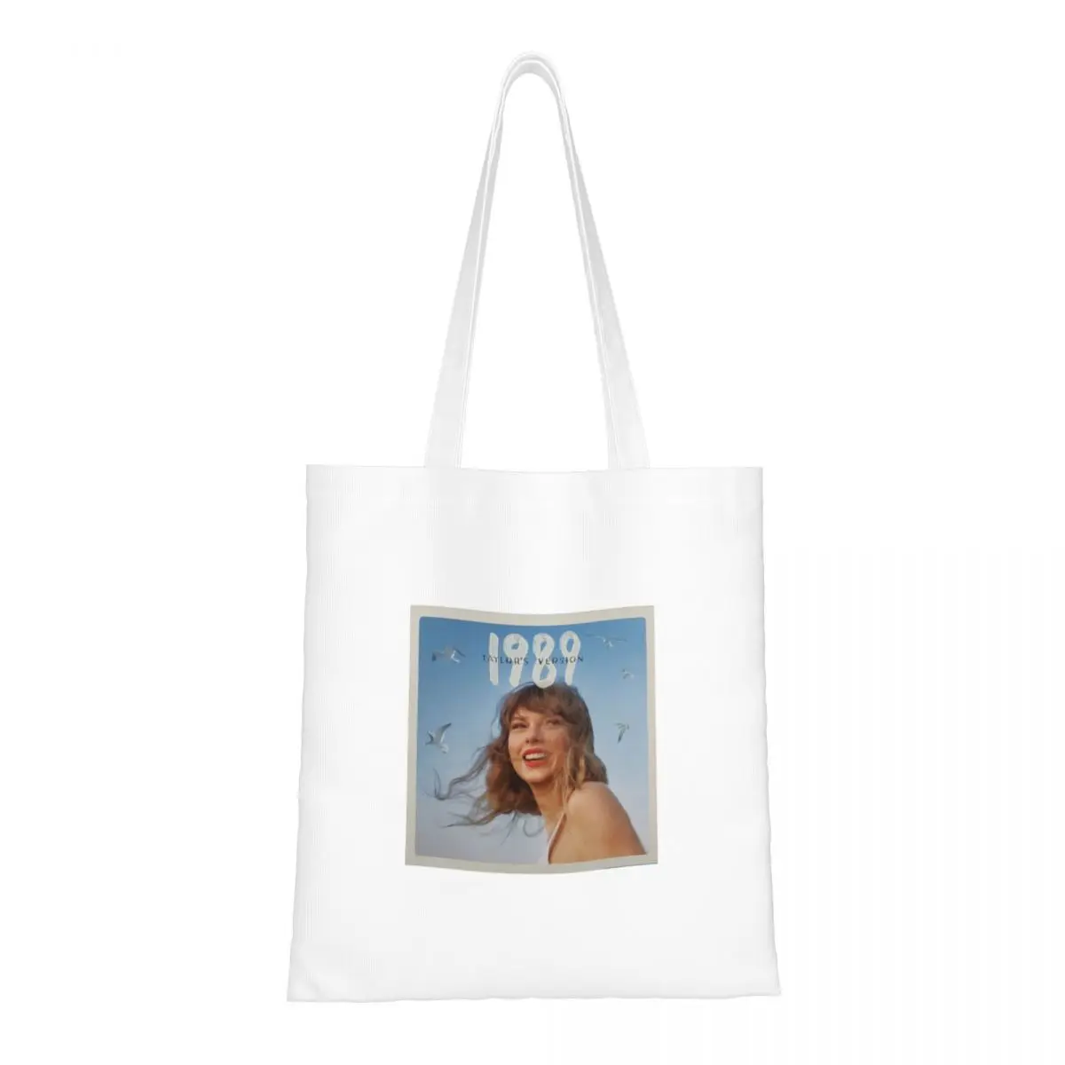 Amazing Swifties 1989 TS DLX Tote Bags Women Handbag Canvas College Shoulder Bag Reusable Grocery Bag