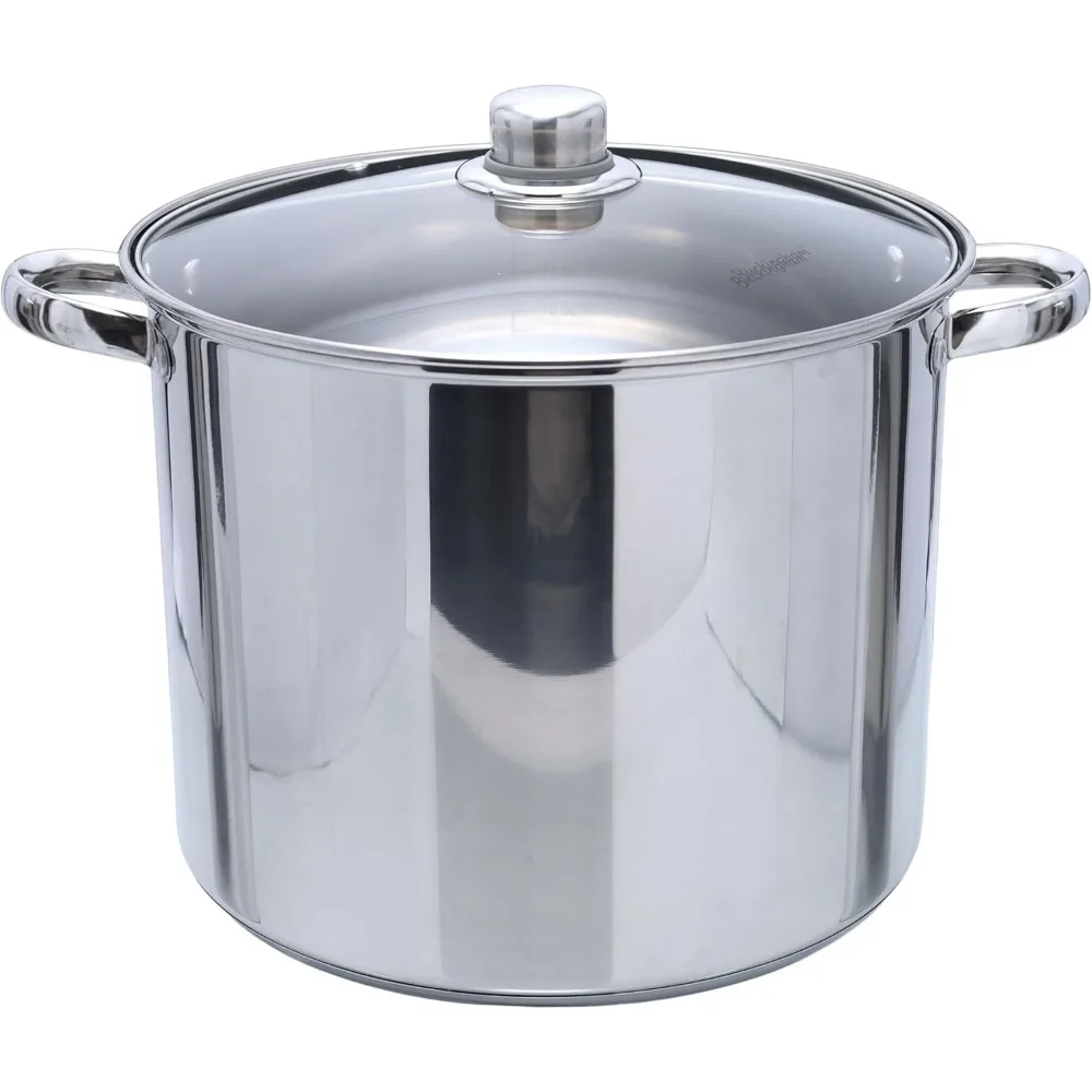 

Deep Induction Stock Pot with Glass Lid 32 cm, 19 L