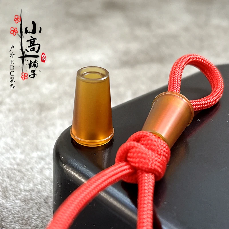 PEI Coffee Cup Resin Expression Paracord Accessory Screw Thread Knife Beads EDC DIY Paracord Beads Flashlight Pendants