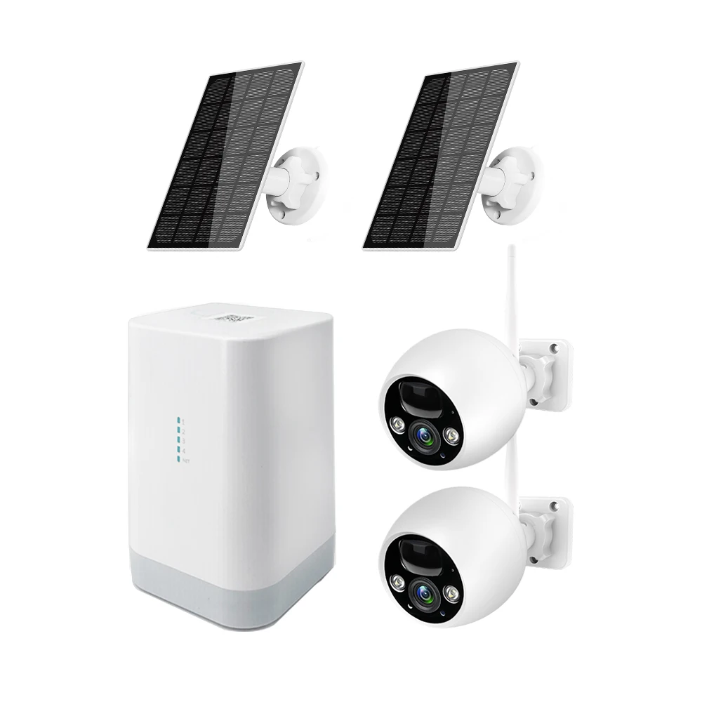 

WESECUU WiFi Camera Outdoor Wireless Solar IP Camera 4MP HD Built-in Battery Surveillance Camera