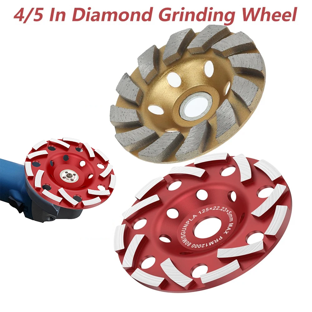 4/5 Inch Diamond Grinding Wheel Disc Abrasive Cup Wear Resistant Sanding Durable Angle DIY Cutting Disc Tool For Concrete/Wood