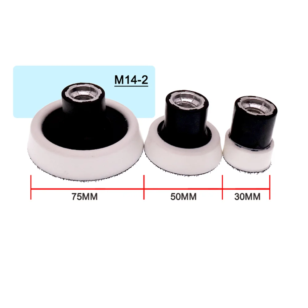 1.2/2/3/5/6 Inch Hook and Loop Polisher Backing Pad 1 Pcs M14 Thread Sanding Backing Pad for Car Sanding Polishing Metal