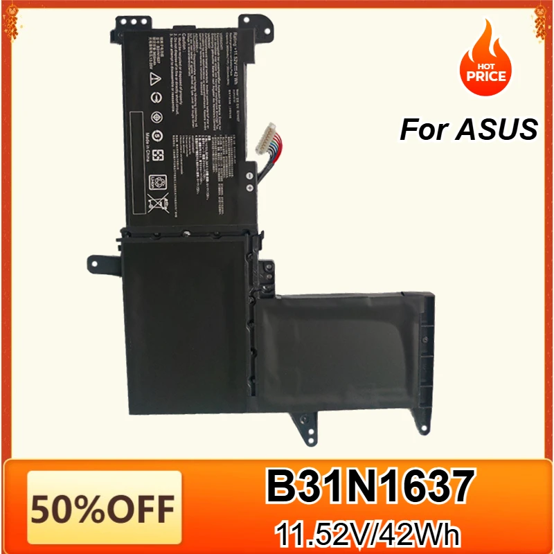 

B31N1637 C31N1637 Laptop Battery Replacement for ASUS VivoBook X510 X510U X510UQ X510UAR S510UN S510UR S510U S510UA F510 F510U