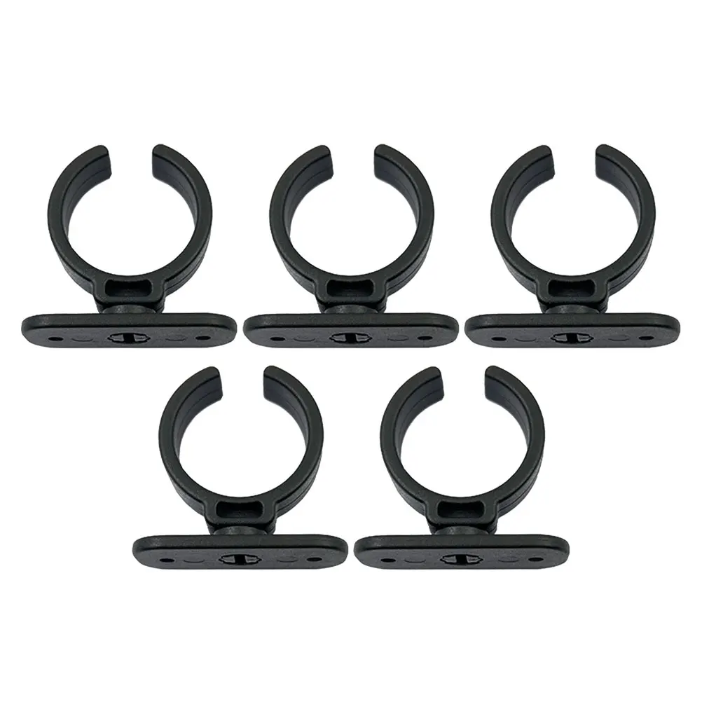 

5 Pcs Clips Microphone Base Clamp Holder Mounting Small Stand Accessories Black Bar