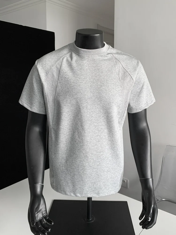

Heavyweight ort Sve T-irt Boxy Fit Youthful Sle Summer Cotton Polyester Blend Cool Feeling round Ne Casual Tee