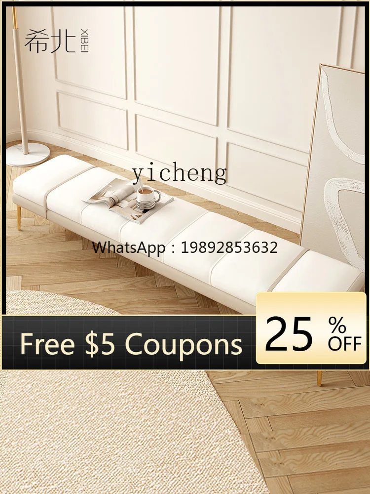 

Zc Bed End Stool Bedside Side Chair Bedroom Cloakroom White Living Room Sofa Bench