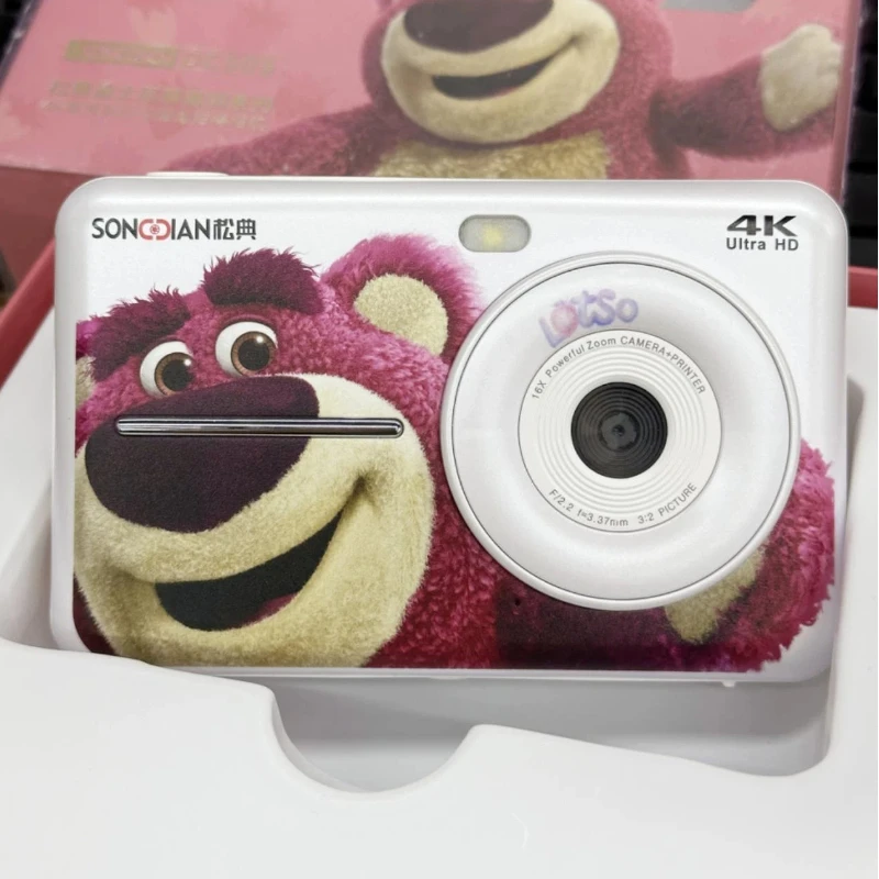 

Disney Strawberry Bear Snap Digital High Resolution Camera With Direct Photo Output And Built In Color Printing Collectible Gift