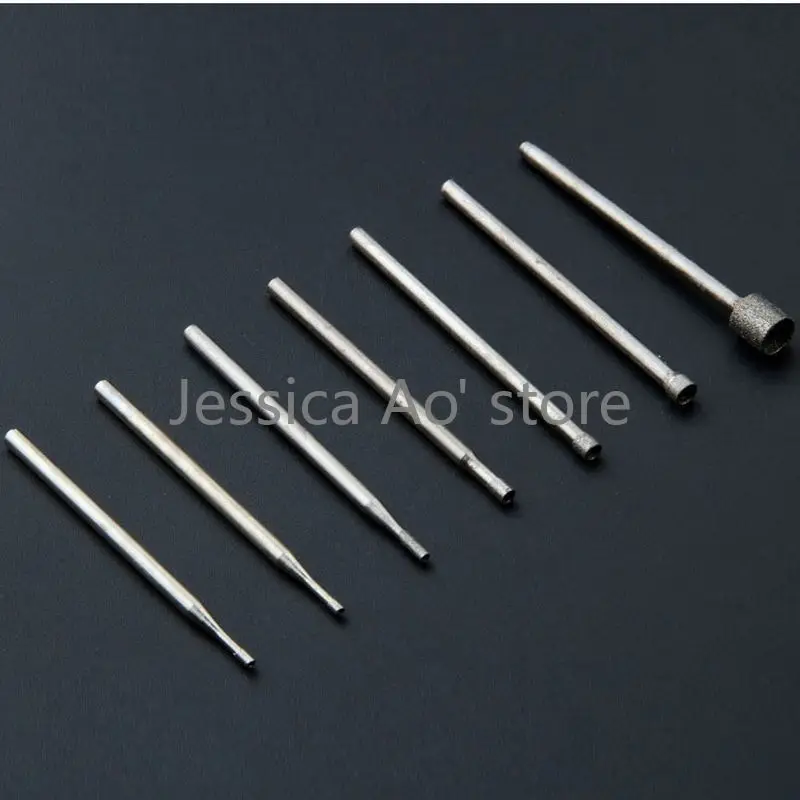 

40pcs 1-5mm Engraving Machine Grinding Heads T Eyes Carving Tools Jewellery Jade Carving Pen Accessories Concave Needle