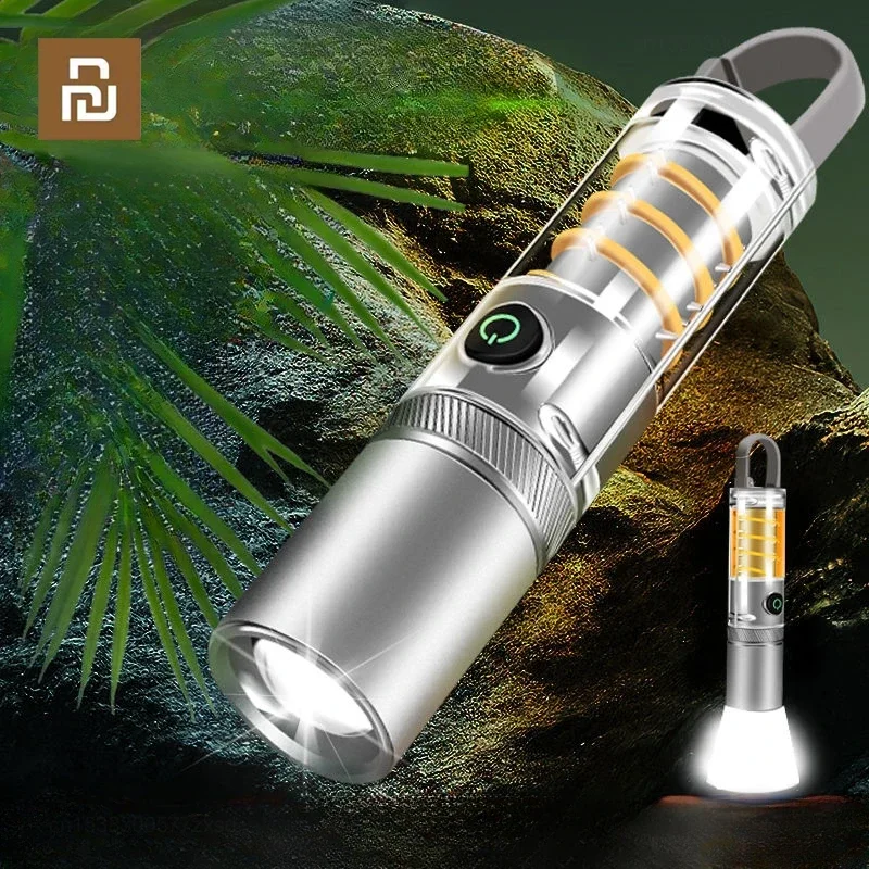 

Youpin Strong Light Flashlight Rechargeable Ultra Bright Long-range Household Outdoor Emergency Multi-functional LED Lighting