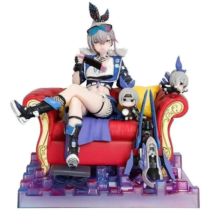 لعبة هونكاي ستار السكك الحديدية الشكل الطرفية ستوديو هانسر الفضة الذئب تمثال جمع Gk قمة الابتكار الشكل أنيمي بولي كلوريد الفينيل تمثال