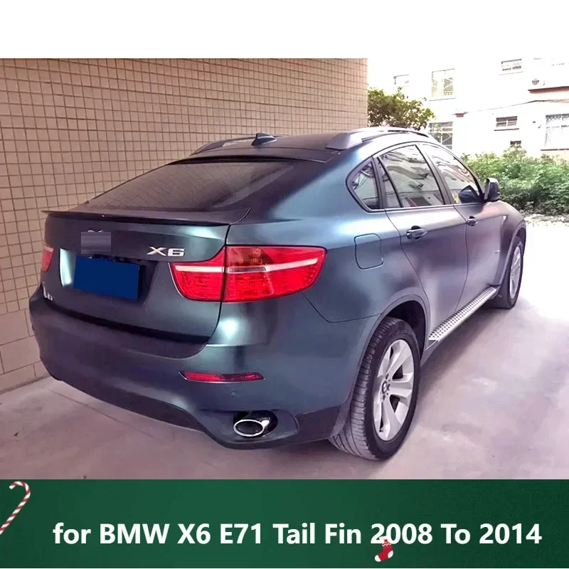 

New! Black Spoiler for BMW X6 E71 Tail Fin 2008 To 2014 Car Rear Wing ABS Plastic Accessories