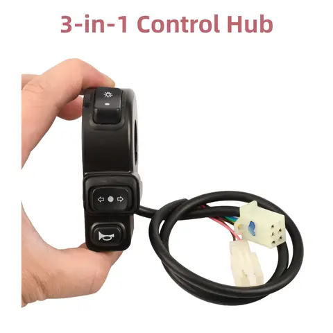 3 In1 Motorcycle Switch ATV Quad Headlights Turn Signal Horn ON/OFF Button For Honda Suzuki Kawasaki 22mm Handlebars Universal