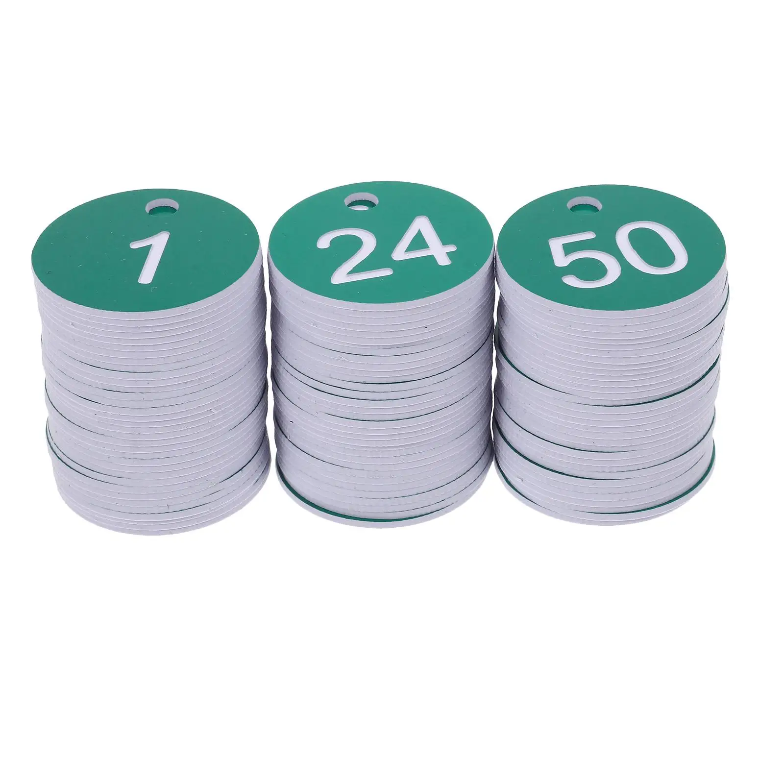 

100 Pcs Digital Label Tag Number Tags Charms Plastic Numbered Key Plate Hot Pot