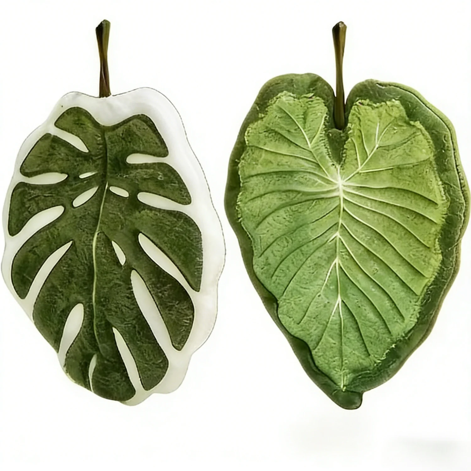

2Pcs Leaf Pattern Absorbent Hanging Towels, Multi-Use Kitchen Bathroom Drying Towels & Cleaning Cloths