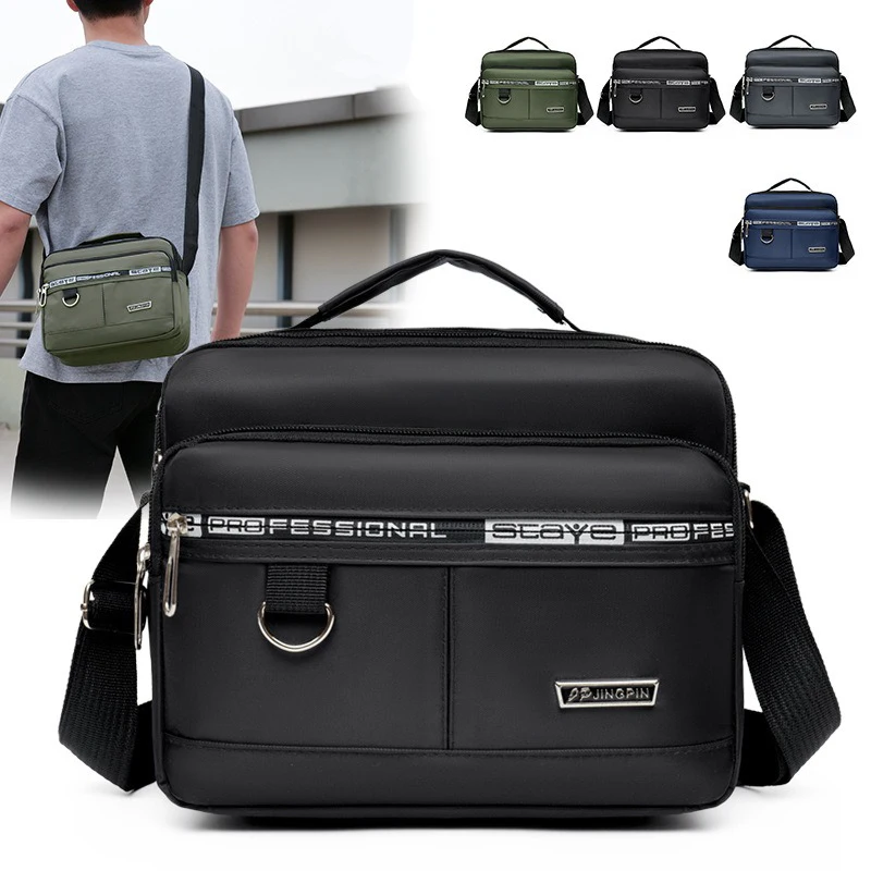 

Oxford Cloth Mens Sling Bag Urban Lightweight Crossbody Bag Fashion Casual Trendy for Shopping Handheld