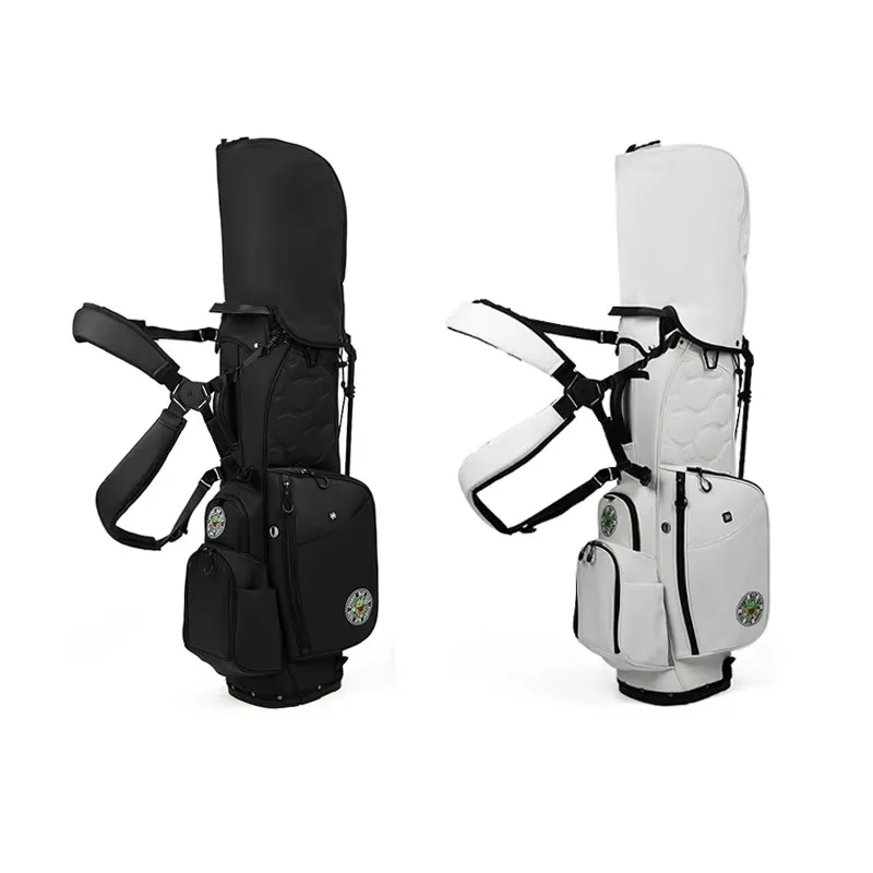 14 Separated Polyurethane Leather Waterproof Golf Rack Bag Custom Lightweight Golf Rack Bag