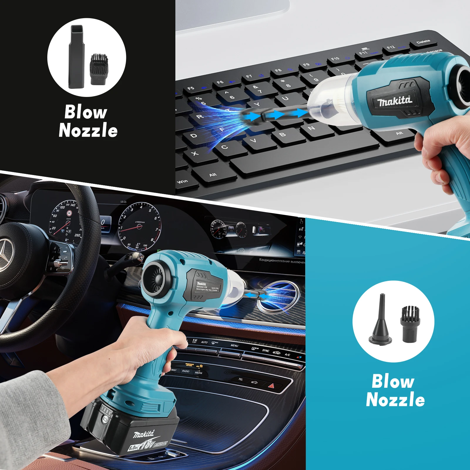 Makita M213 18V Cordless Vacuum Cleaner 200W High Suction 180ml Dust Cup for Daily Household and Workshop Cleaning tools - view 5