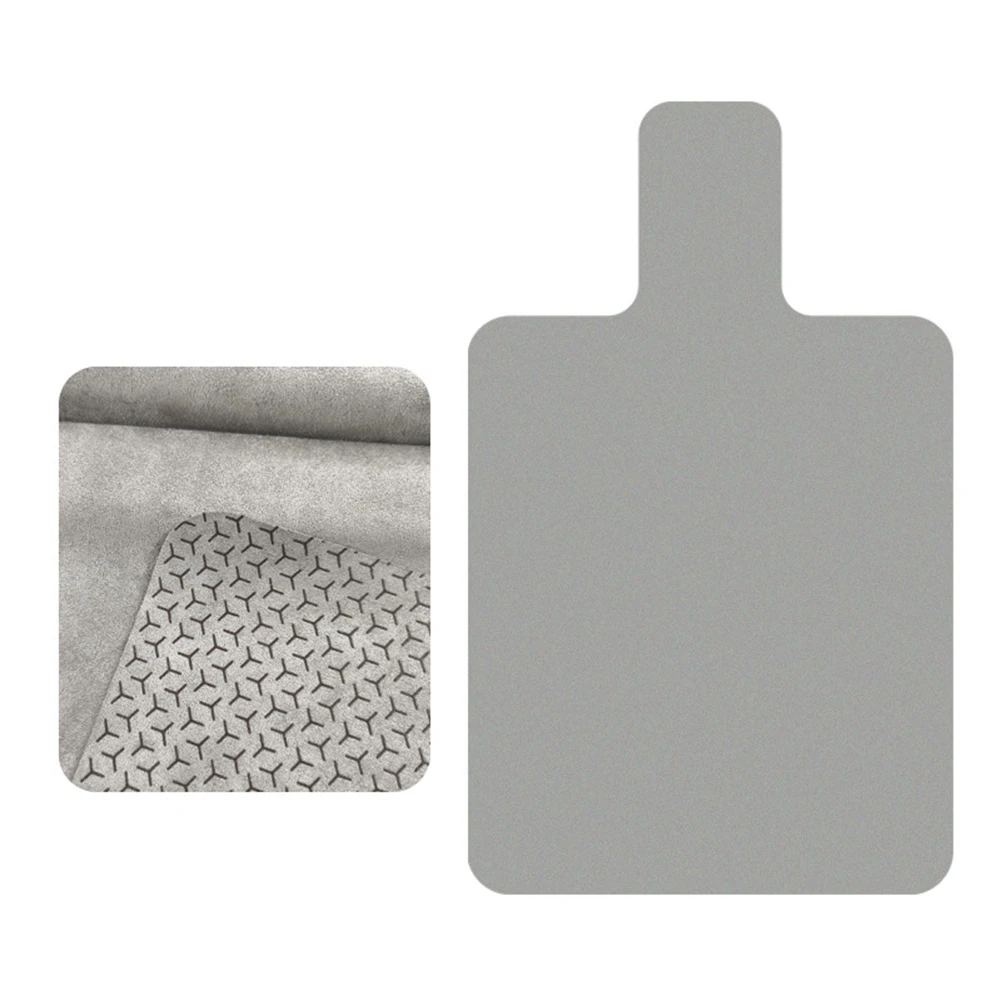 Neutral-Tone for Pilates Reformer Mat Constructed from Artificial Suede Nap and Silicone Without Added Dyes or Coatings
