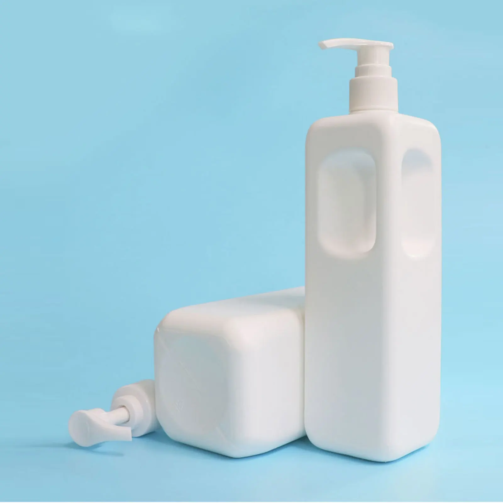 500/1000ml Square Liquid Soap Dispenser Bottle Shampoo Body Wash Shower Gel Container Household Bathroom Refillable Bottle