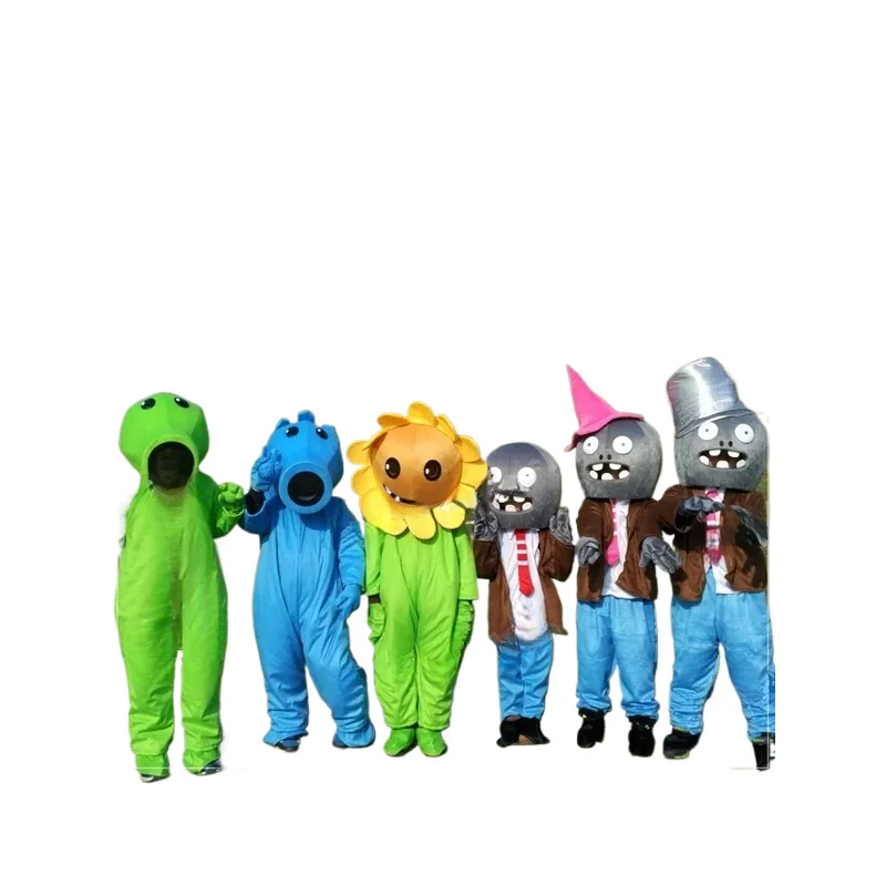 

Plants Vs. Cartoon People Costume, Children Adult Halloween Cos Dolls Dress Up Props, Headgear Costumes