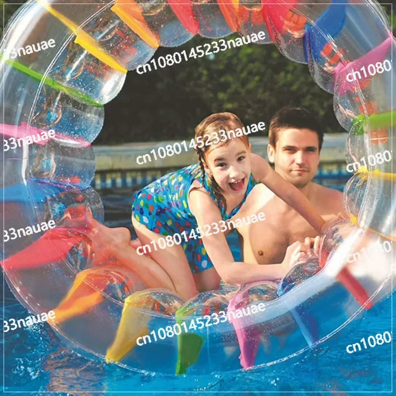 Water Inflatable Crawling Roller Swimming Ring Floating Walking Ball Outdoor Children's Swimming Pool Park Equipment