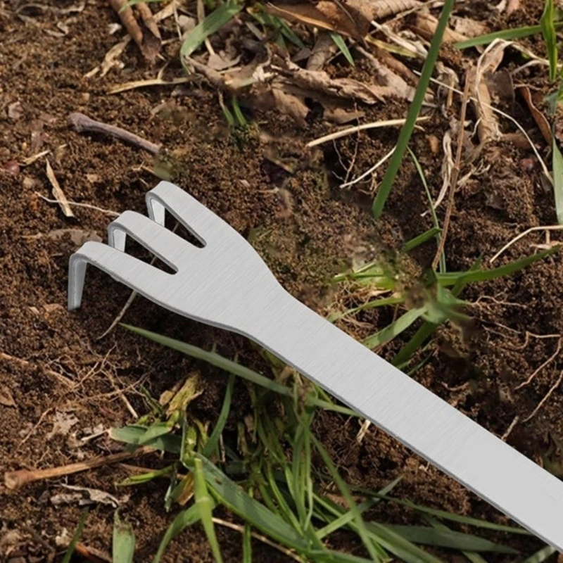 Handheld Wurzel Rakes Pinzette Edelstahl Bonsai -Werkzeug für Gartenanlagen