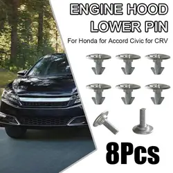 8PCS Cover Pins Screws Set 90674-TY2-A01 For Accord For Honda Acura Lower Pin Screw Retainer CRV Engine Accessaries