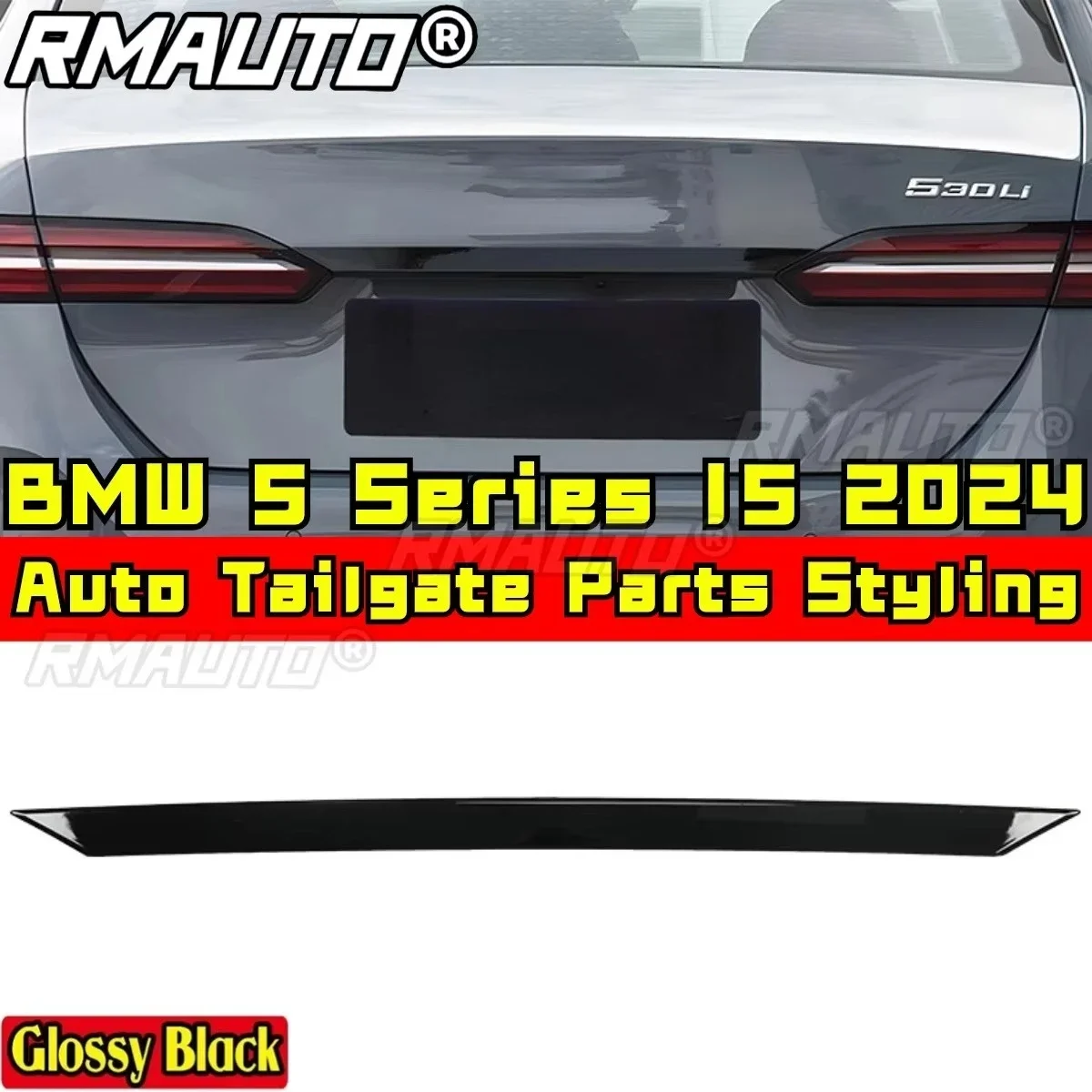 

Car Trunk Protection Lip Compatible with BMW 5 Series I5 2024 Modification Part Tailgate Decorative Strip Car Accessories