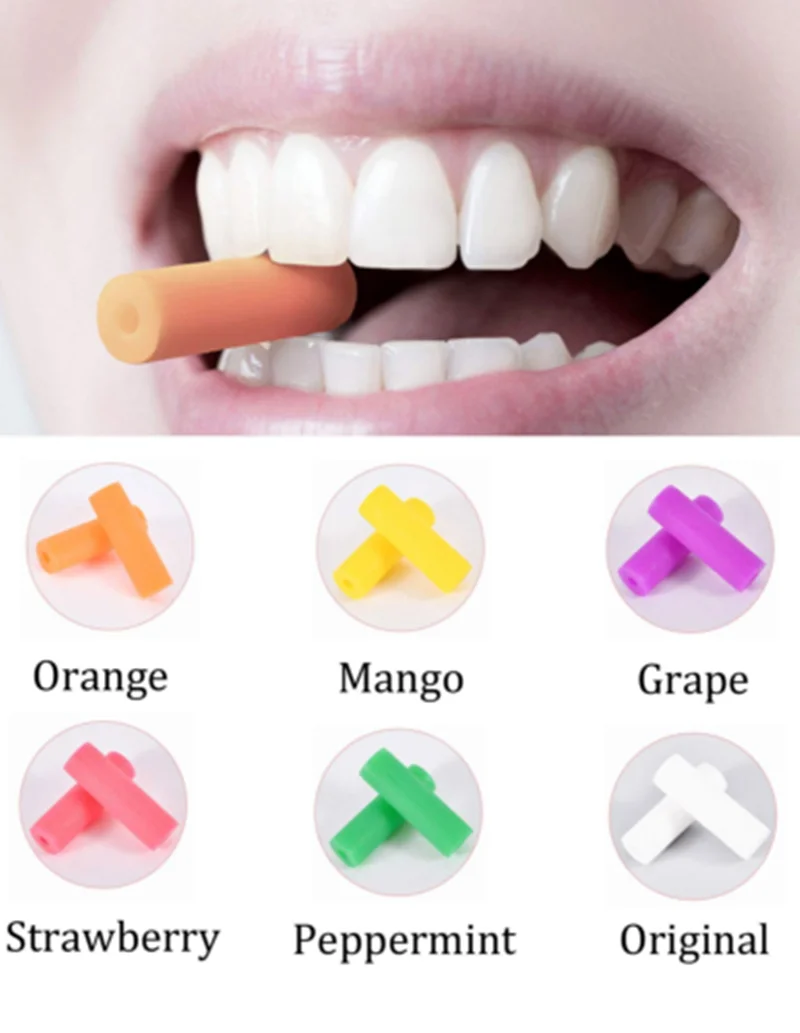 50pcs Tooth Chew Aligners Dental Invisible Retainer Seater Teeth Aligners Chewies Silicone Aligner Tray Seater Oral Caring Tools