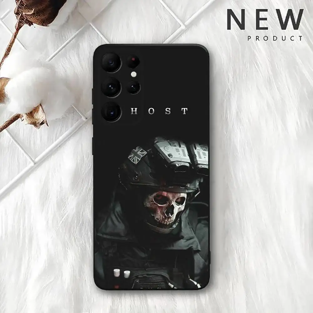 حافظة هاتف Game Call Of D-Duty 2 لهاتف Samsung S 25,24,23,22,30,21,10,9,Ultra,Plus,Lite,FE,4,5G حافظة ناعمة سوداء