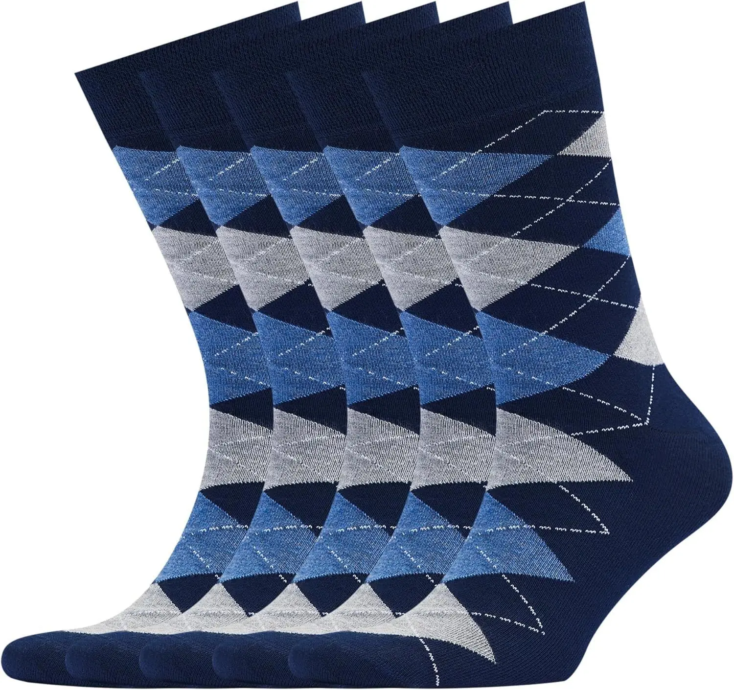 3pair Sock Leisure Athletic Sports Crew Dress Men Solid Color Striped plus-size Business Stockings mid-calf Autumn Winter B8W119