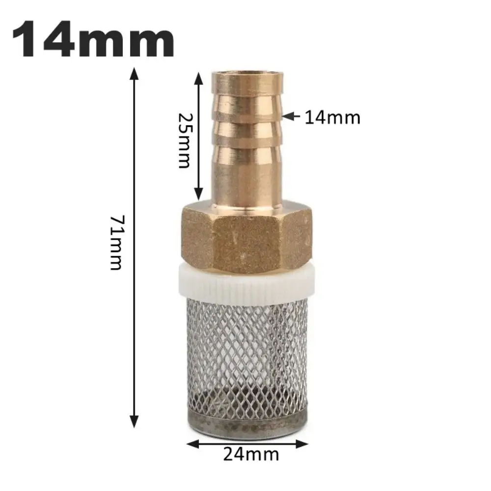 

1Pcs New Sprayer Pump Hose Filter Brass Strainer Garden Irrigation Filtering Net 6-19mm Stainless Steel Mesh Filter