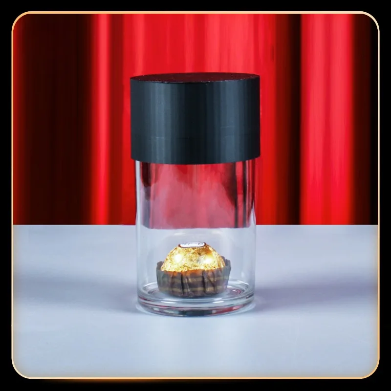 Magic Chocolate Transforming Sweets Transparent Magic Trick Candy & Chocolate Transparent Box, Instant Transformation Magician