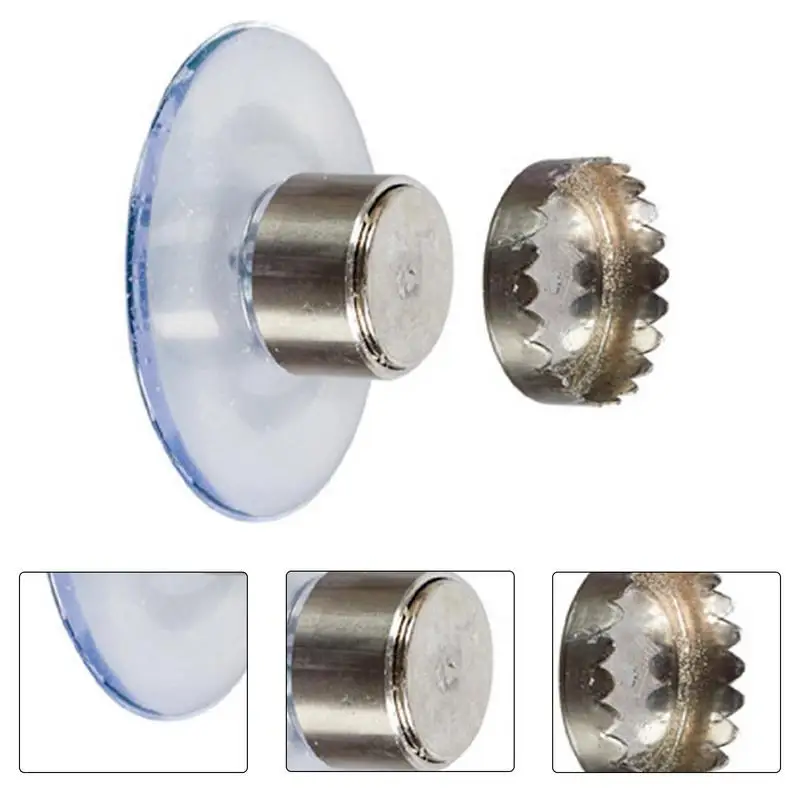 Suction Cup Soap Hanger Wall Mounted Soap Rack With Strong Magnet Removable Hanging Soap Holders For Bathroom Shower