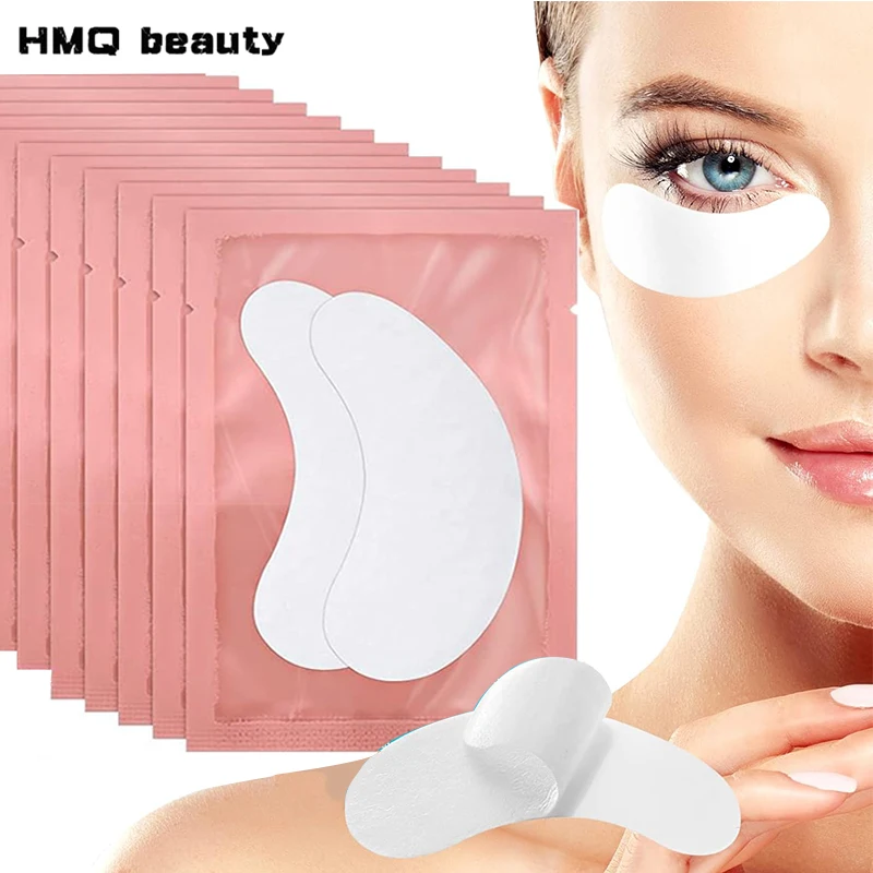 50/30 Pairs Eyelash Extension Paper Patches Lint free Grafted Eyelash Under Eye Pads Hydrogel Eyelashes Patch Tips Sticker