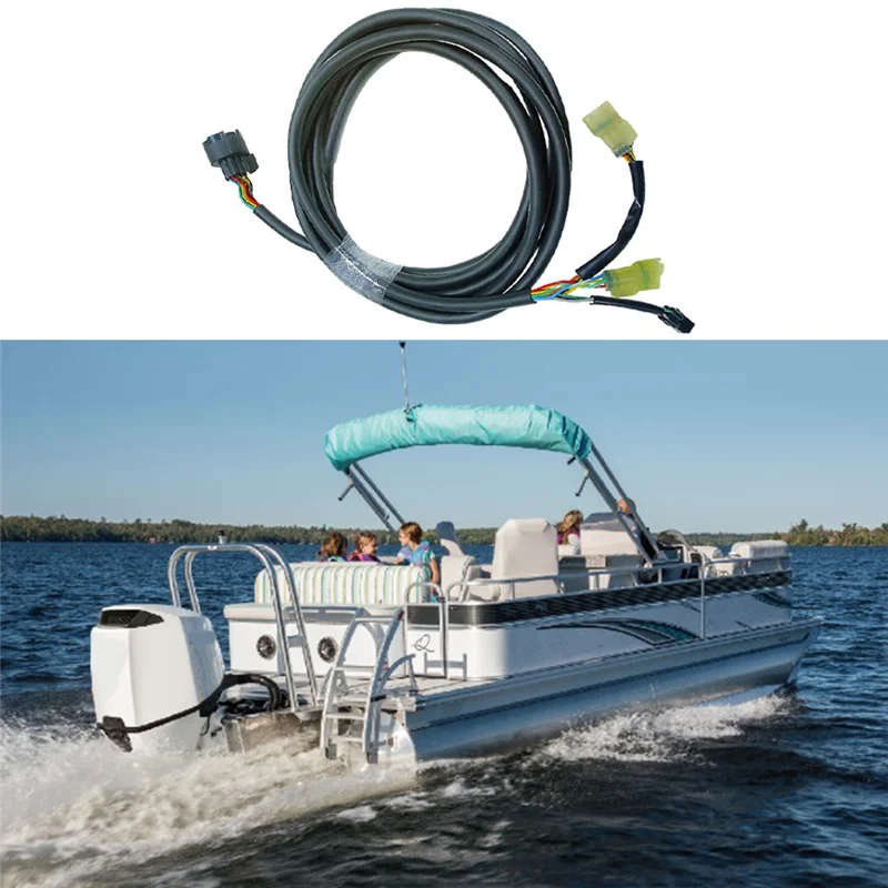 혼다 선외 모터 리모컨 박스용 마린 엔진 스위치 패널, 메인 와이어링 하네스, 16.5 피트, 5m, 32580-ZW1-V01