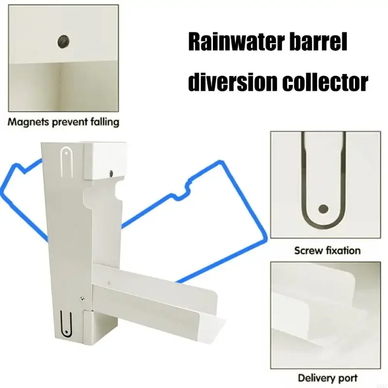Universeller 3x4 -Zoll -Downspout -Adapter Metall Regenfänger glattes Regenwasserumbausystem für die Verwendung von