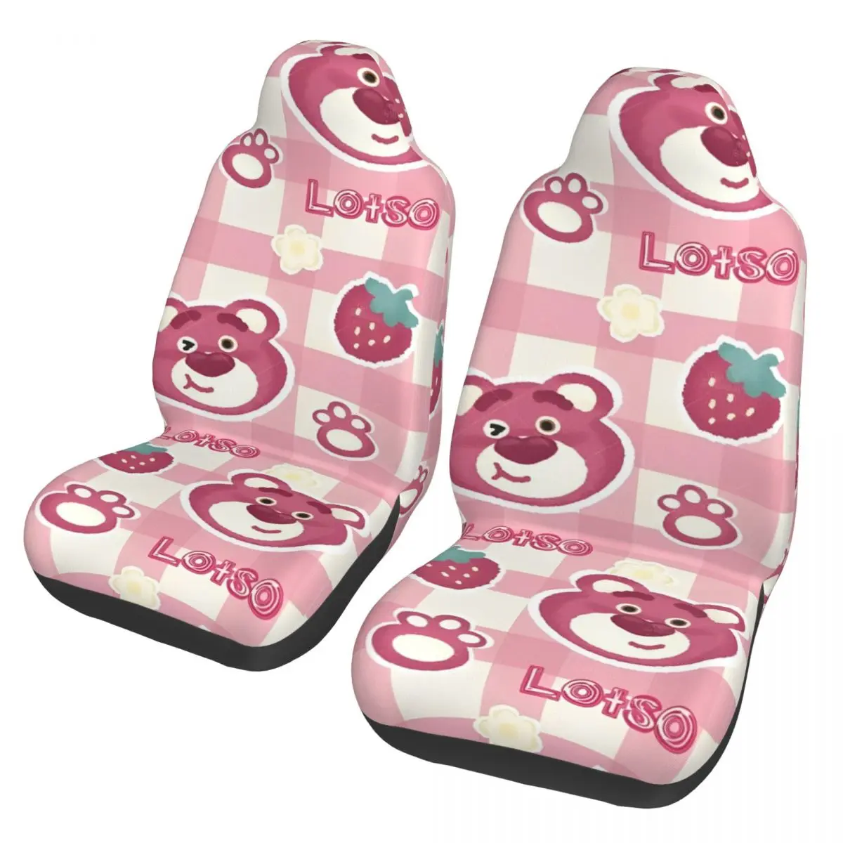 

Lotso Pink Bear автомобильные аксессуары чехлы на передние сиденья интерьер авто грузовик фургон внедорожник автомобили дышащий чехол набор из 2 шт.