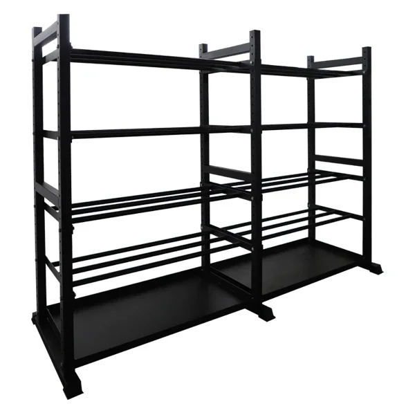 Wholesale Factory Gym Equipment Kettlebell Fitness Equipment Display Rack Storage Stand Weight Shelf Cabinet Metal Bodybuilding