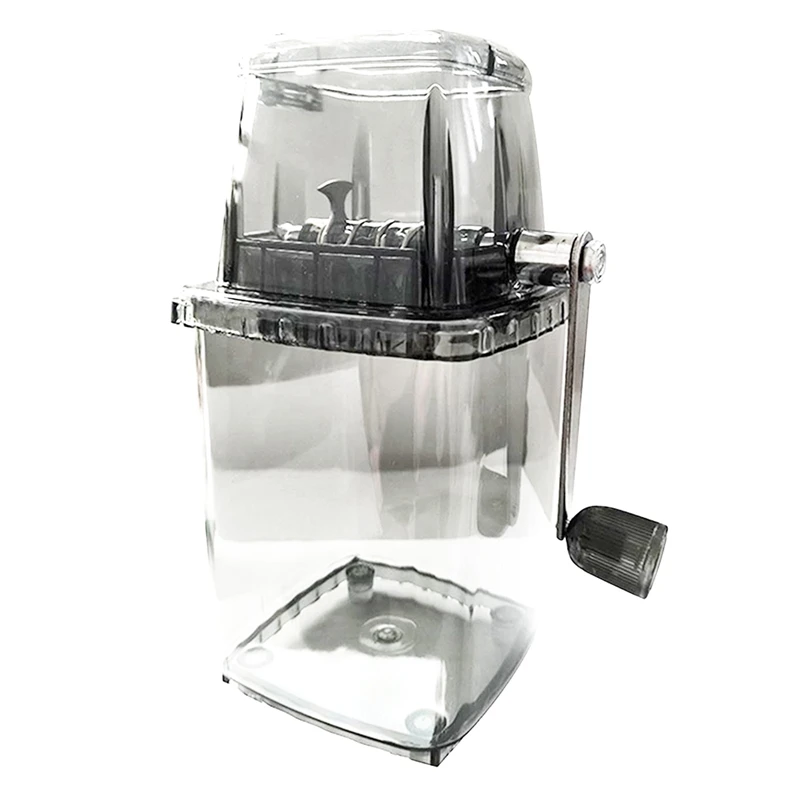 Household Manual Ice Crusher Transparent Multi-Purpose Hand Shaved Ice Machine, Shaved Ice Machine