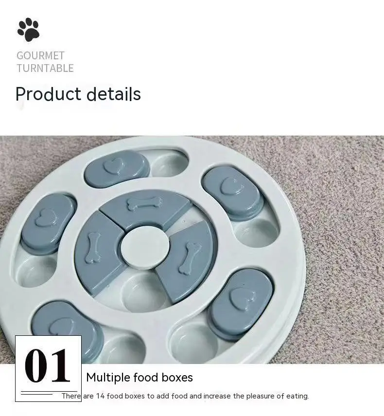 Hundes pielzeug Puzzle Slow Feeder interaktive Erhöhung Welpen iq Futter Spender langsam essen rutsch feste Schüssel Haustier Katze Hunde Trainings spiel – Detail 4