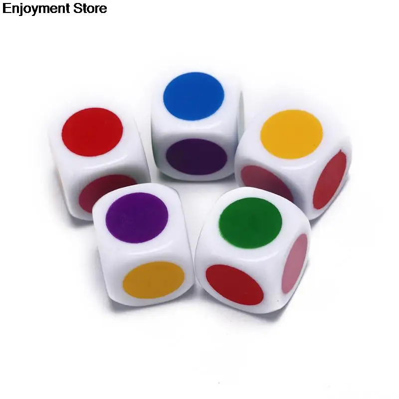 HOT!! Board Game Six Sided white Color Family Party Funny Table Dices Games Educational Toys