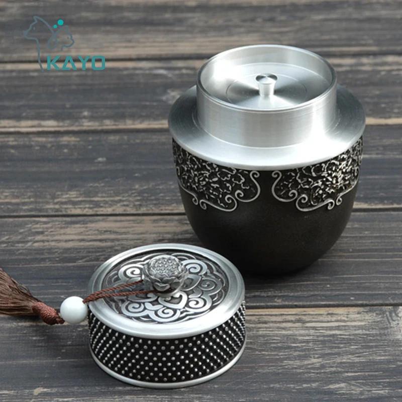 Pure Tin Urn Ashes For Human Large Capacity Cremation Urns Ash Casket Funeral Keepsake Memory Cremation Souvenirs Gift Custom